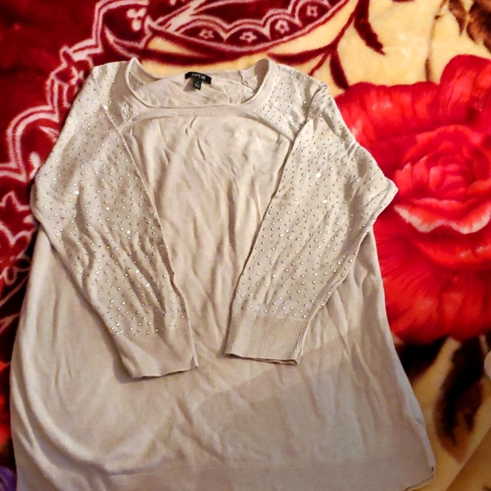 Sparkle sleeve sweater